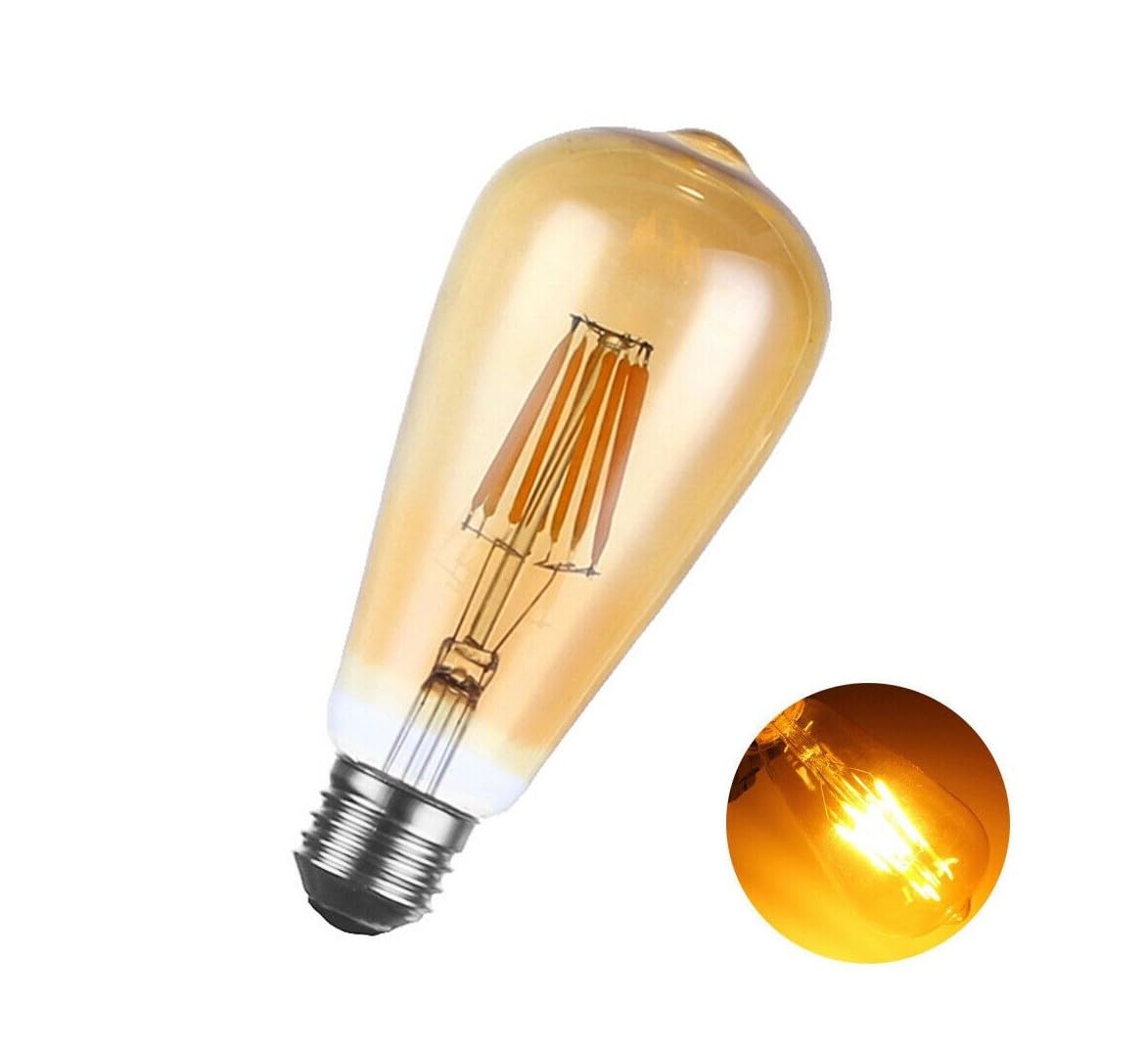 LED Vintage ST64 E27 Edison 8W (Equivalent 60W) Dimmable Light Bulb — image 1