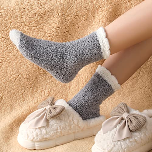 Passionbility Fuzzy Socks for Women - Fluffy Socks Womens, Women Slipper socks of Coral Fleece 5