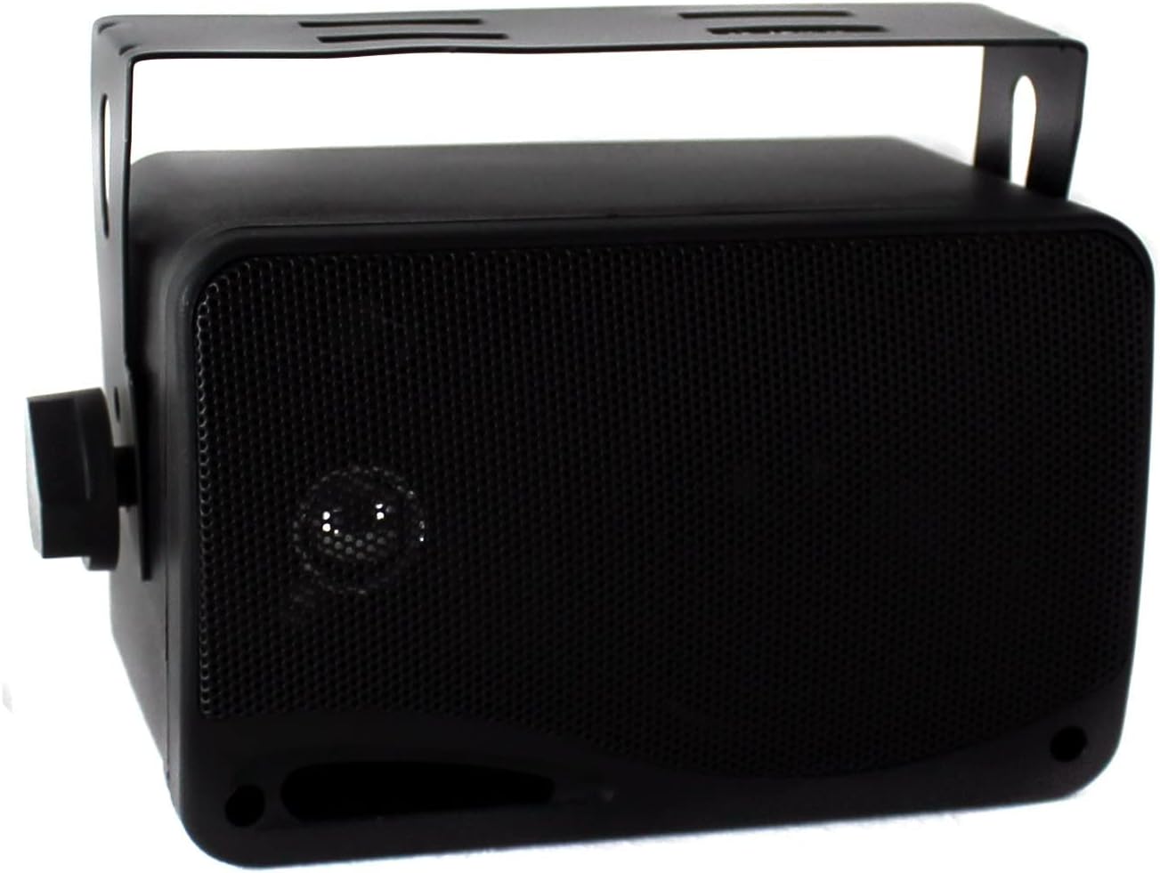 Pyle 3.5 Inch 200 Watt Weatherproof Mount Speakers - Heavy Duty ABS Enclosure - Home, Boat, Poolside, Indoor Outdoor Use - Pyle (Black) (Renewed)