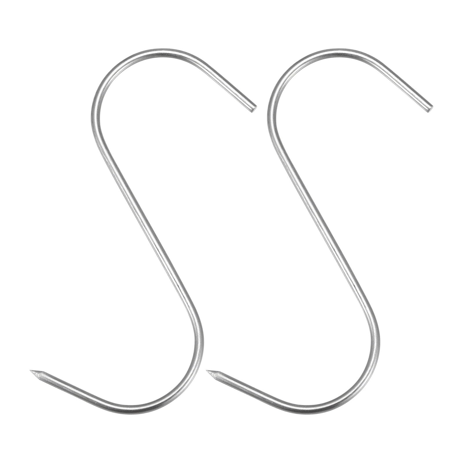 50 ganchos for colgar carne de acero inoxidable con forma S, for hornear, for pollo, pescado, secar, ahumar y almacenar en casa para Procesamiento de Carne(175mm)