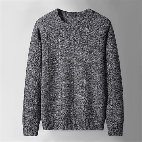 Men’s Cotton Pullover Sweater O-Neck Twist Pattern Casual Knitwear Warm Winter Jumper Knitted Outwear4