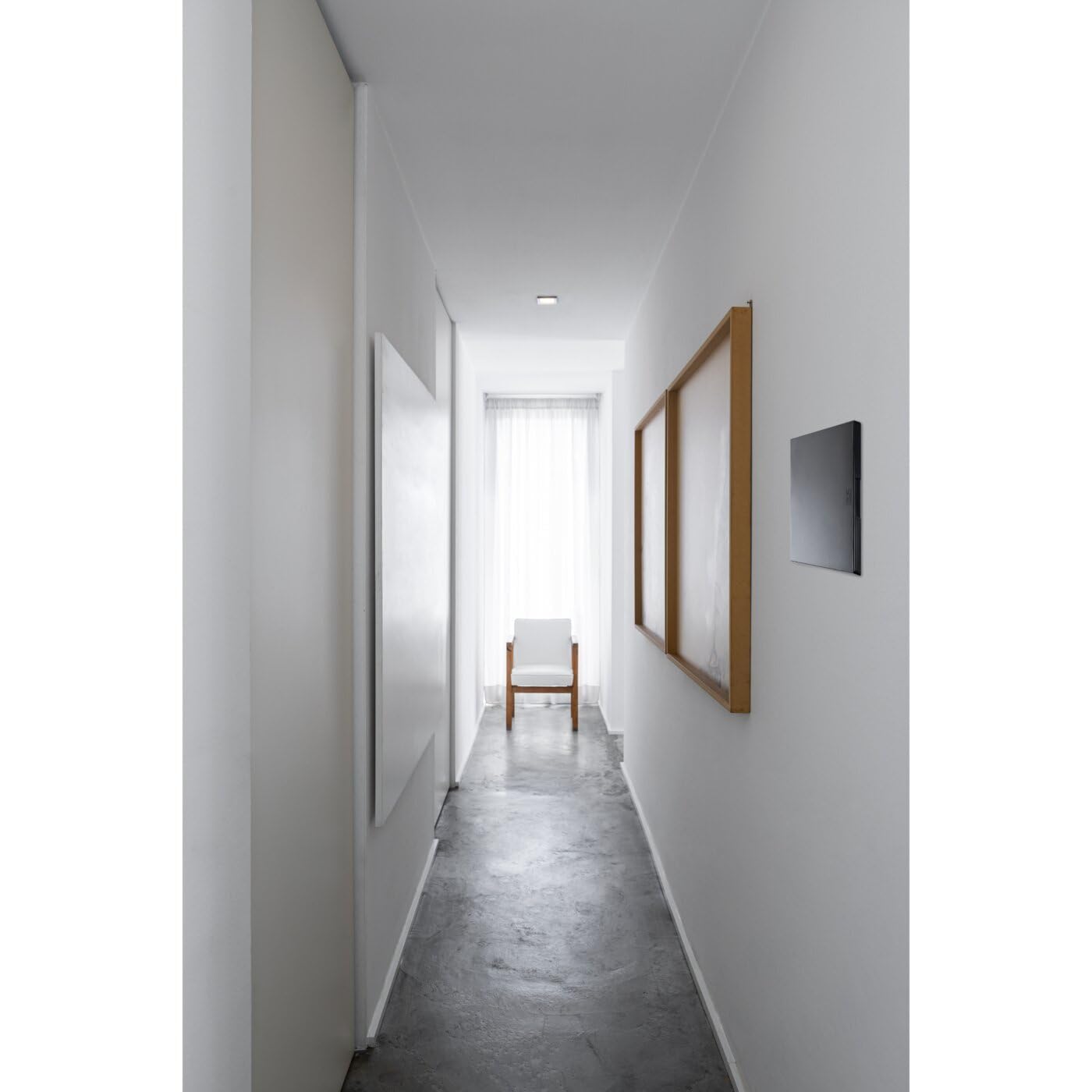Boîtier encastrable pour maçonnerie – Tableau électrique 24 modules DIN (2 x 12), couvercle aveugle ultra fin 11 mm, style moderne et élégant, IP40, rail DIN, pour rénovation d'appartements, noir