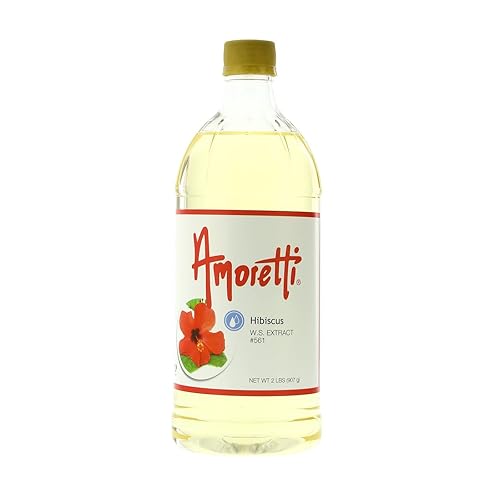 Miniatura 3 de Amoretti - Extracto de hibisco soluble en agua de 2 onzas - Altamente concentrado y perfecto para pasteles, salados, elaboración de cerveza y más