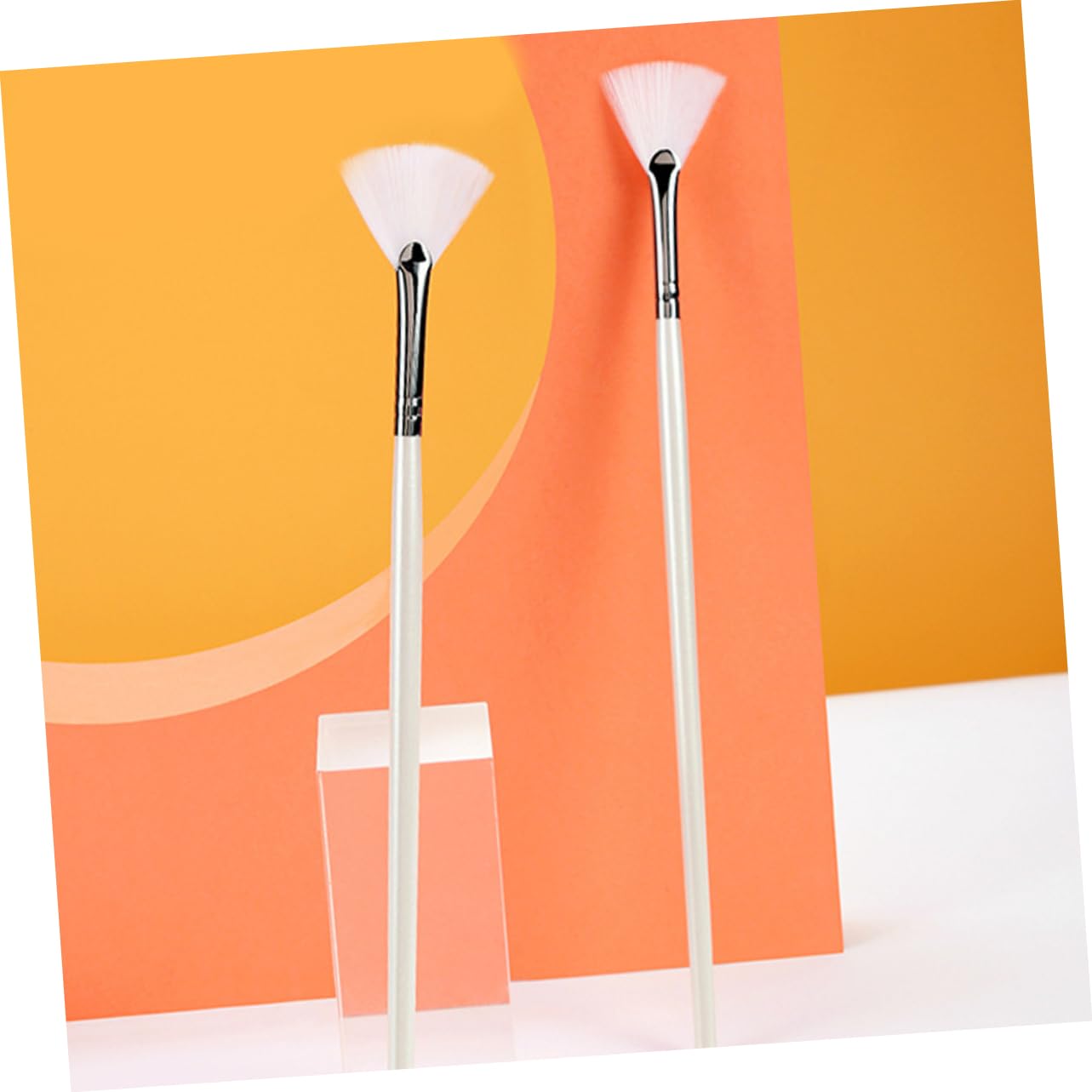BIUDECO Facial Mask Brush Set 6pcs Fan Shaped Applicators Skincare Mask Brush Easy to Use Diy