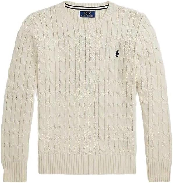 POLO RALPH LAUREN Boys Cable Knit Pullover Sweater Size 4T Cream