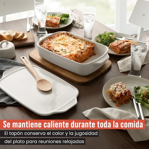 Rustidera de cristal y cerámica Chef Pomodoro elegante y duradera 39cm 3
