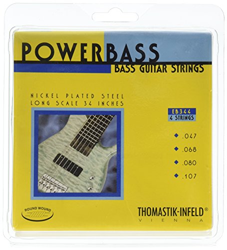 Thomastik Cordes Guitare électriques Power Bass Magnecore Round Wound Hexcore Jeu EB344 4-string roundwound long scale… - Les Beatles, Paul McCartney, John Lennon, RIngo Starr, George Harrison Thomastik Cordes Guitare électriques Power Bass Magnecore Round Wound Hexcore Jeu EB344 4-string roundwound long scale…