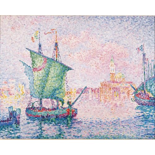 Toile Signac Venise aux encres d'archives et polycoton qualité musée