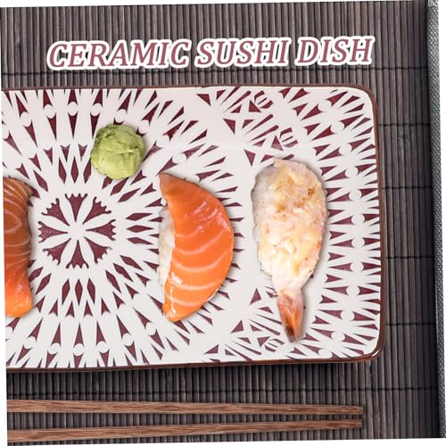 Set de 2 platos japoneses cerámicos estilo sushi miniatura 3