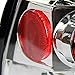SPEC-D TUNING Chrome Housing Clear Lens Tail Lights Compatible with 1997-2003 Ford F-150 Flareside, 2004 Ford F-150 Heritage Flareside, Left + Right Pair Assembly