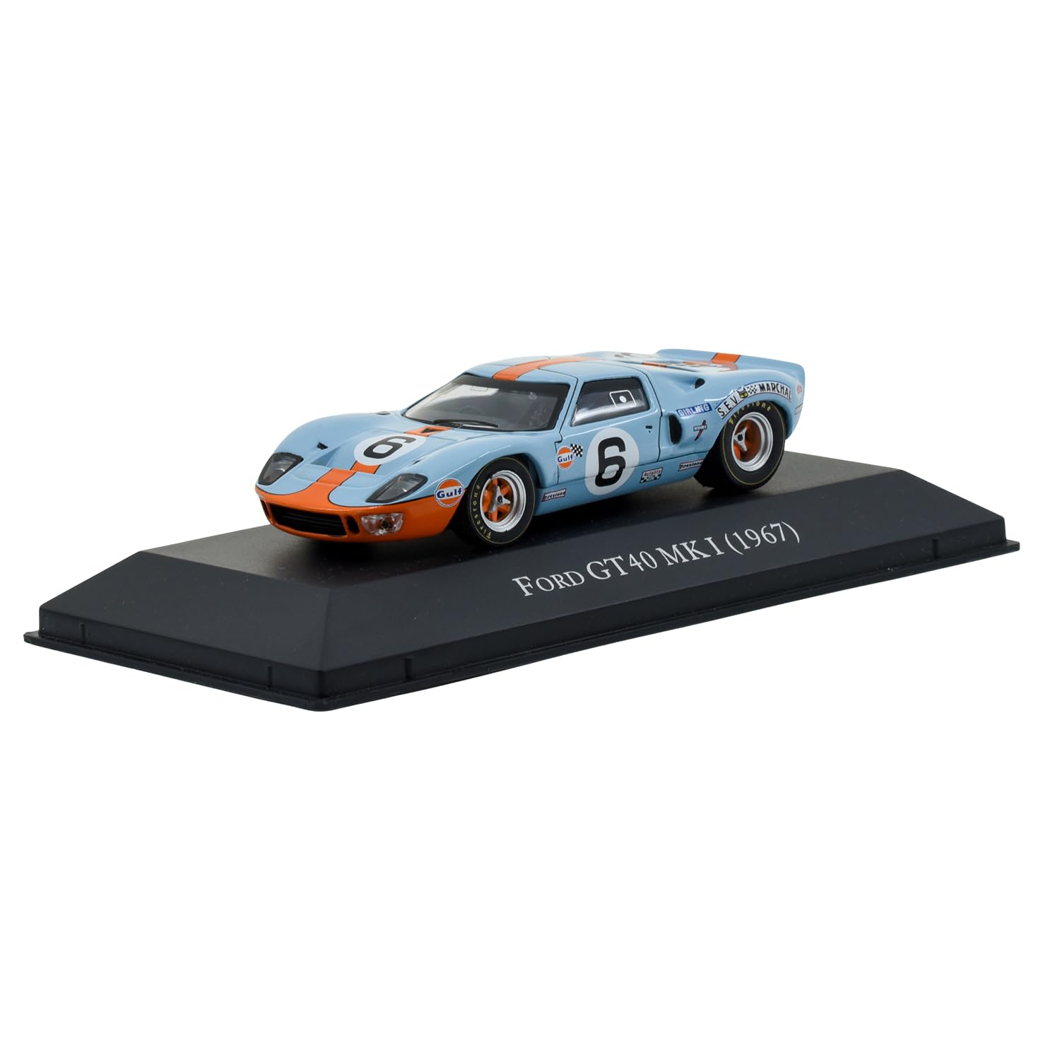 Classic 1:43 American GT40 MK 1 1967 Diecast Car - Collectible Legendary Vintage Model with Display Case & Precisely Crafted for True Collectors