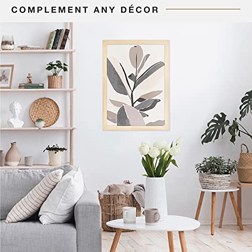 image for MCS Museum Poster Frame 20x28 Natural Woodgrain, Vertical & Horizontal