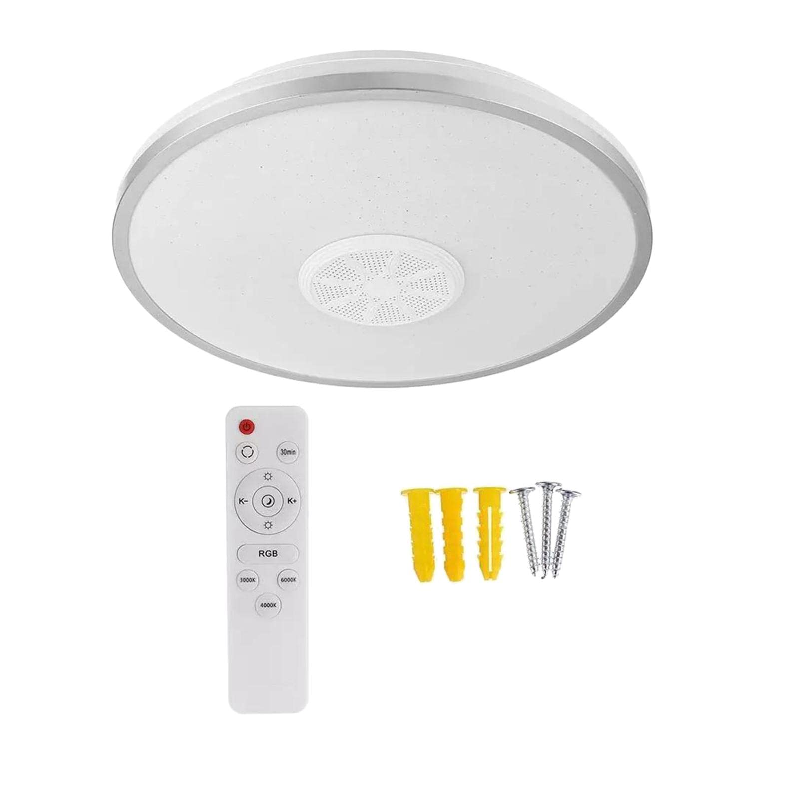 Enakshi Smart LED Ceiling Light Bluetooth Music Speaker RGB with Remote Style 2 34cm|Home & Garden|Lamps, Lighting & Ceiling Fans|Chandeliers & Ceiling Fixtures-image-33