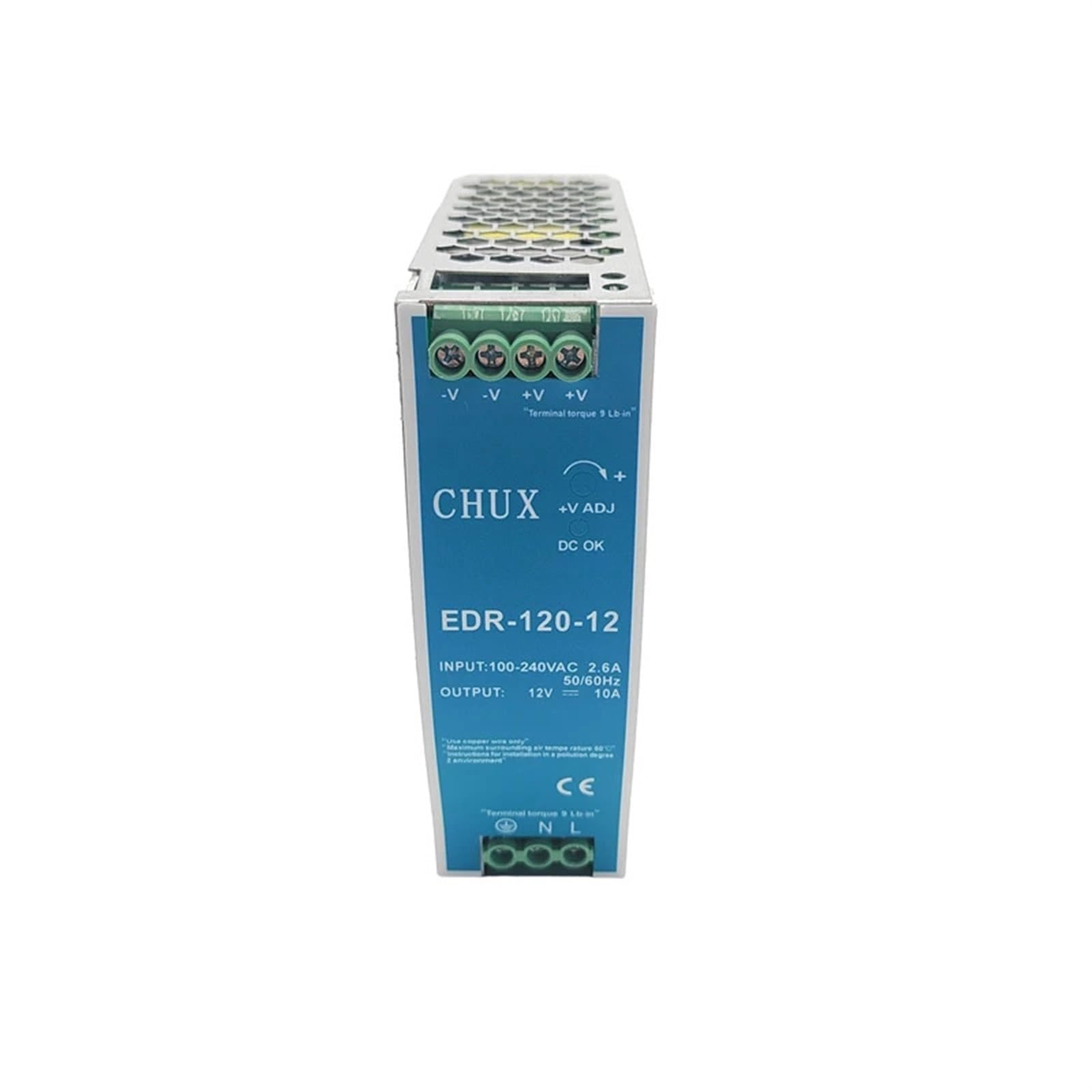Alimentatore Switching Industriale 120w 10A 12v DC Edr-120w Guida DIN Adatto for Alimentatore for luci a LED