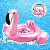 Flotador para Bebé,Anillo de Natación para Bebé,Inflable Anillo de Piscina,Anillo Flotador Bebe,Flotador Inflable para Bebé,Flotador de Piscina para bebés,Anillo de Natación Asient (Flamenco Rosa)