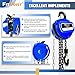 FITHOIST Hand Chain Hoist 1Ton, Chain Fall 20FT, G80 Manganese Steel with 2 Heavy Duty Hooks, Heavy Duty Pulley Hoist for Garages Warehouse Automotive Machinery, Presents for Dad Husband Men