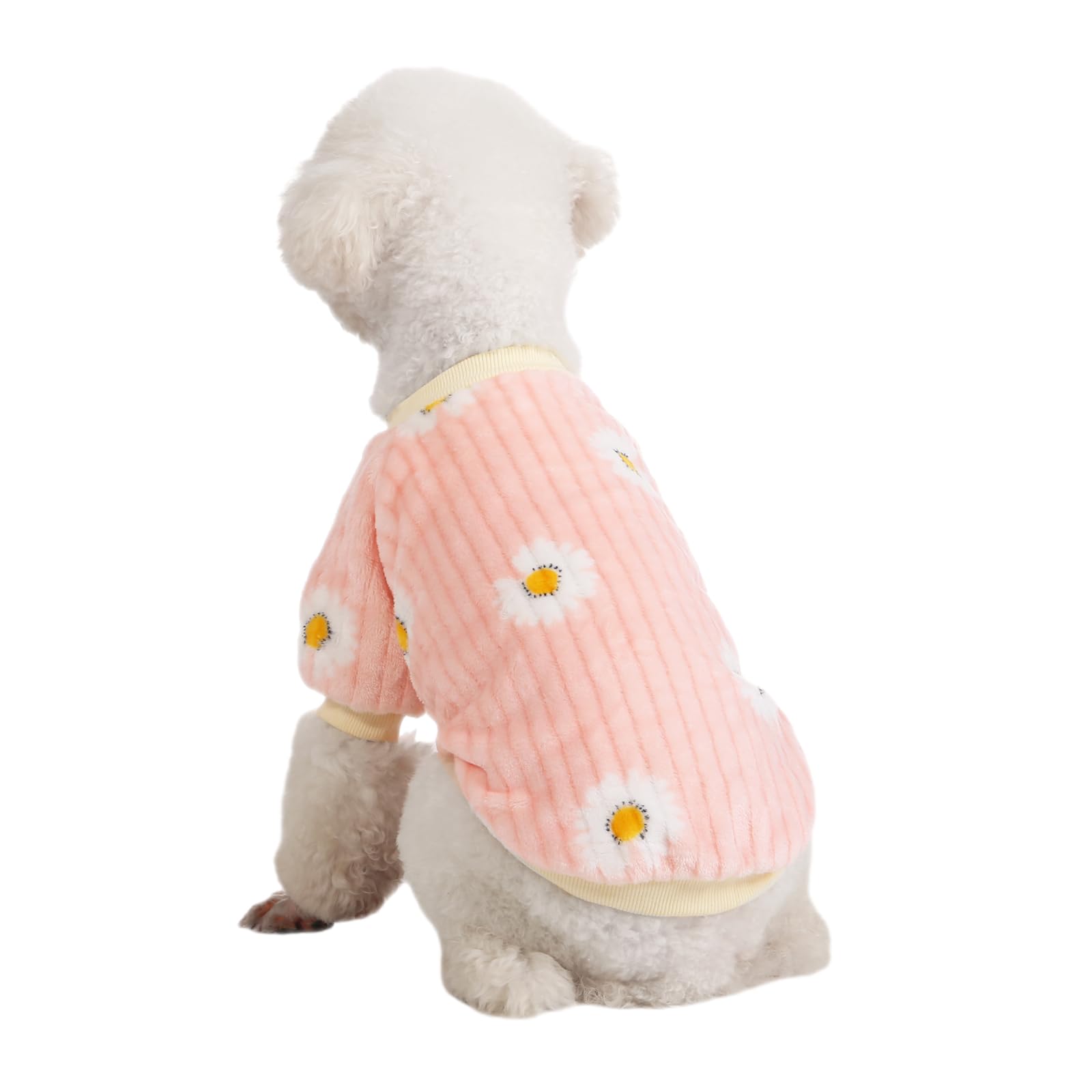 Hundepullover, 3er-Pack, Hundepullover für kleine Hunde, Mädchen und Jungen, ultraweicher und warmer Welpenpullover, Hundemantel für den Winter und Weihnachten (XXS, Rosa + Dy Purple+Dy
