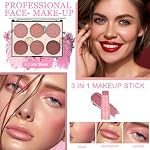Make Up Set, Ruicen Make-up-Set für den perfekten Full Face Look, 43-teiliges Make Up Set für Frauen mit 60 Color Lidschatten, Mascara, Eyeliner, Lipgloss, MakeUp Set für unterwegs – Bild 4