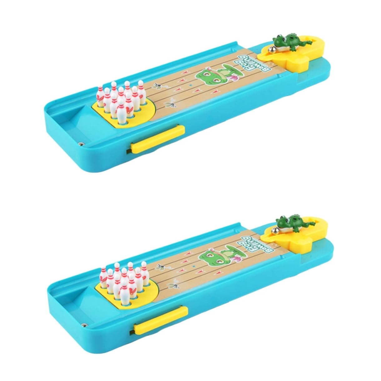 TOYANDONA 2piezas Mini Bowling De De Escritorio para Niño Juguete Educativo y Desarrollo De Habilidades