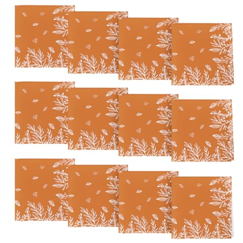 Servilletas de Tela Horaldaily 18 x 18 Pulgadas Naranja Floral miniatura 1