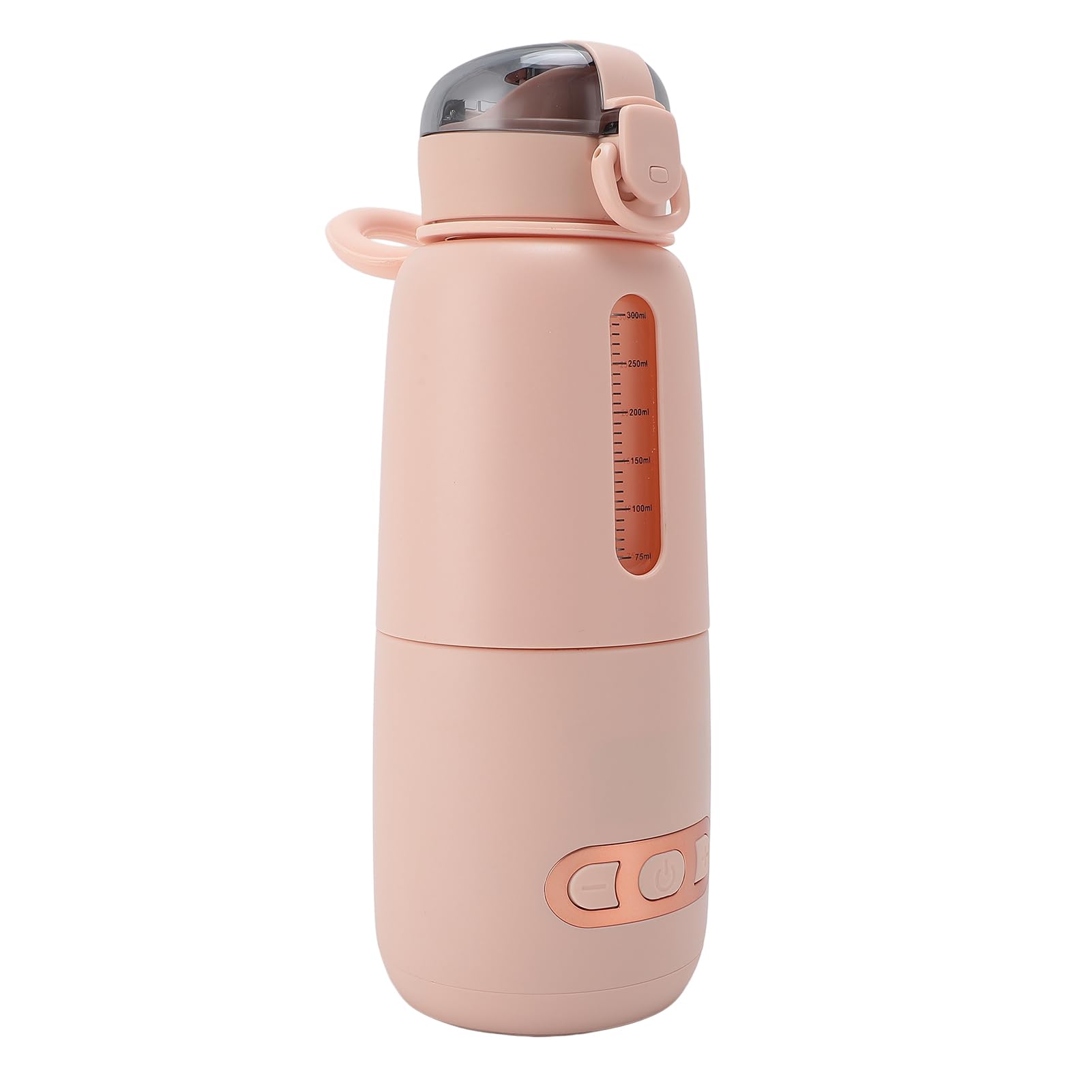 Calientabiberones portátil de viaje, 300ml Calentador de leche portátil USB recargable 15000mah Calentador de leche inalámbrico Calentador de leche materna de calentamiento rápido