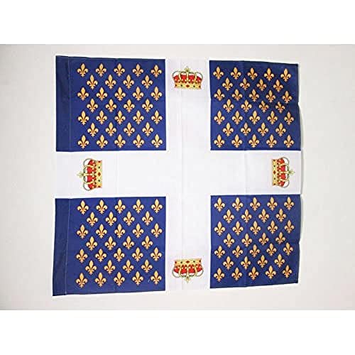 AZ FLAG - Drapeau Ordonnance du régiment des Gardes Françaises 1563-1789 - 90x90 cm - Drapeau Infanterie Du Royaume De France - Brissac - Pavillon 80 g