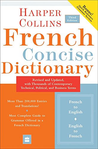 Collins French Concise Dictionary, 3e (HarperCollins Concise Dictionary) (English and French Edition)