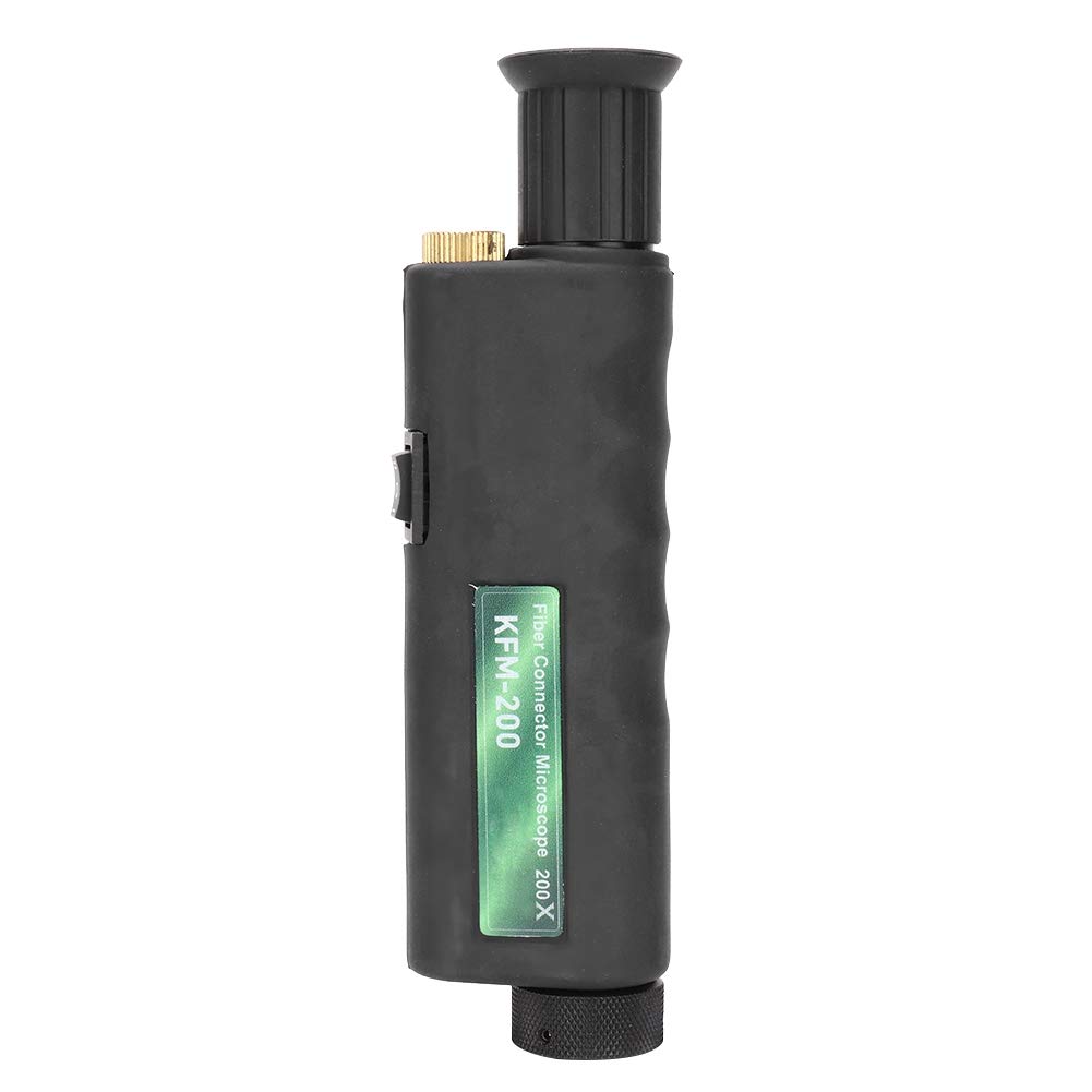 200x 400x Handheld-Glasfasermikroskop Inspektion eines tragbaren Mini-Mikroskops mit 2,5-mm- und 1,25-mm-Adaptern zur Überprüfung der koaxialen Beleuchtung von Glasfaserabschlüssen