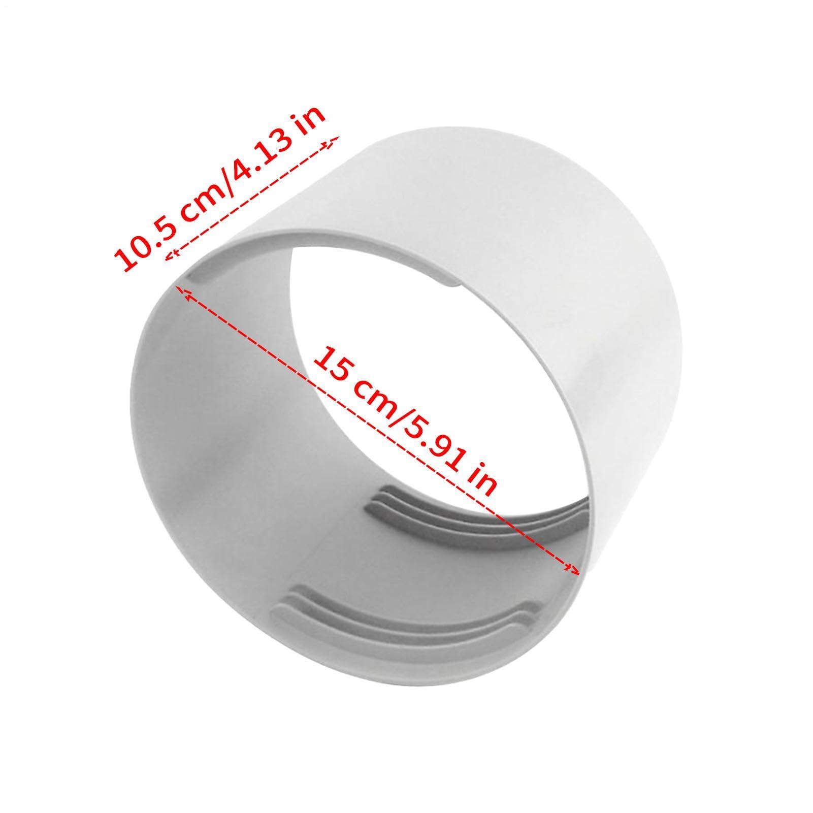 AC-Schlauchverbinder – 150 mm Universal-Abgaskupplung, tragbarer Klimaanlagen-Entlüftungsrohradapter, starke Passform, Kühlrohrverbinder für Zuhause, Büro, Schlafzimmer, Wohnzimmer, Hotelgebrauch