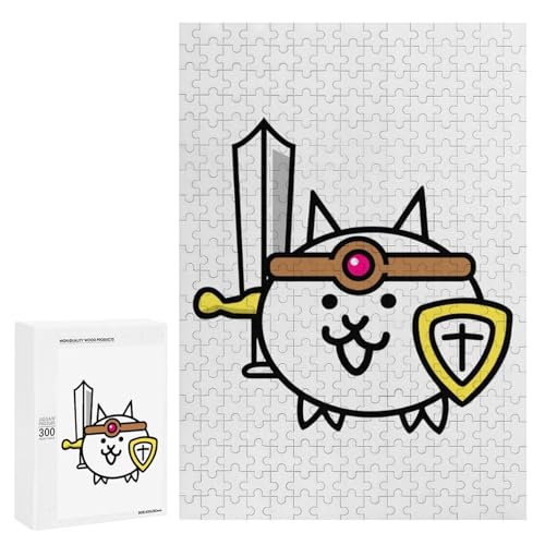 にゃんこ 大戦争 ジグソーパズル 300ピース グッズ マイクロピース 木製 アニメ 子供 知育玩具 親子で楽しめる おしゃれ 壁飾り 誕生日 クリスマス プレゼント 40×28cm