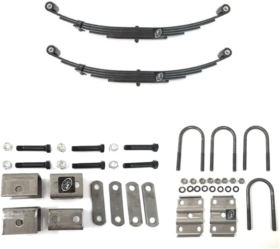 SOUTHWEST WHEEL 5,200 lbs. Trailer Axle Suspension Kit Incl. Leaf Springs, Hanger & U-Bolt kit