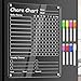Acrylic Chore Chart for Kids Clear Dry Erase Checklist for Kids Chore Boars for Family Chores Checklist Reward Chart Responsibility Chart for Kids, 12x9'', 2 Boards