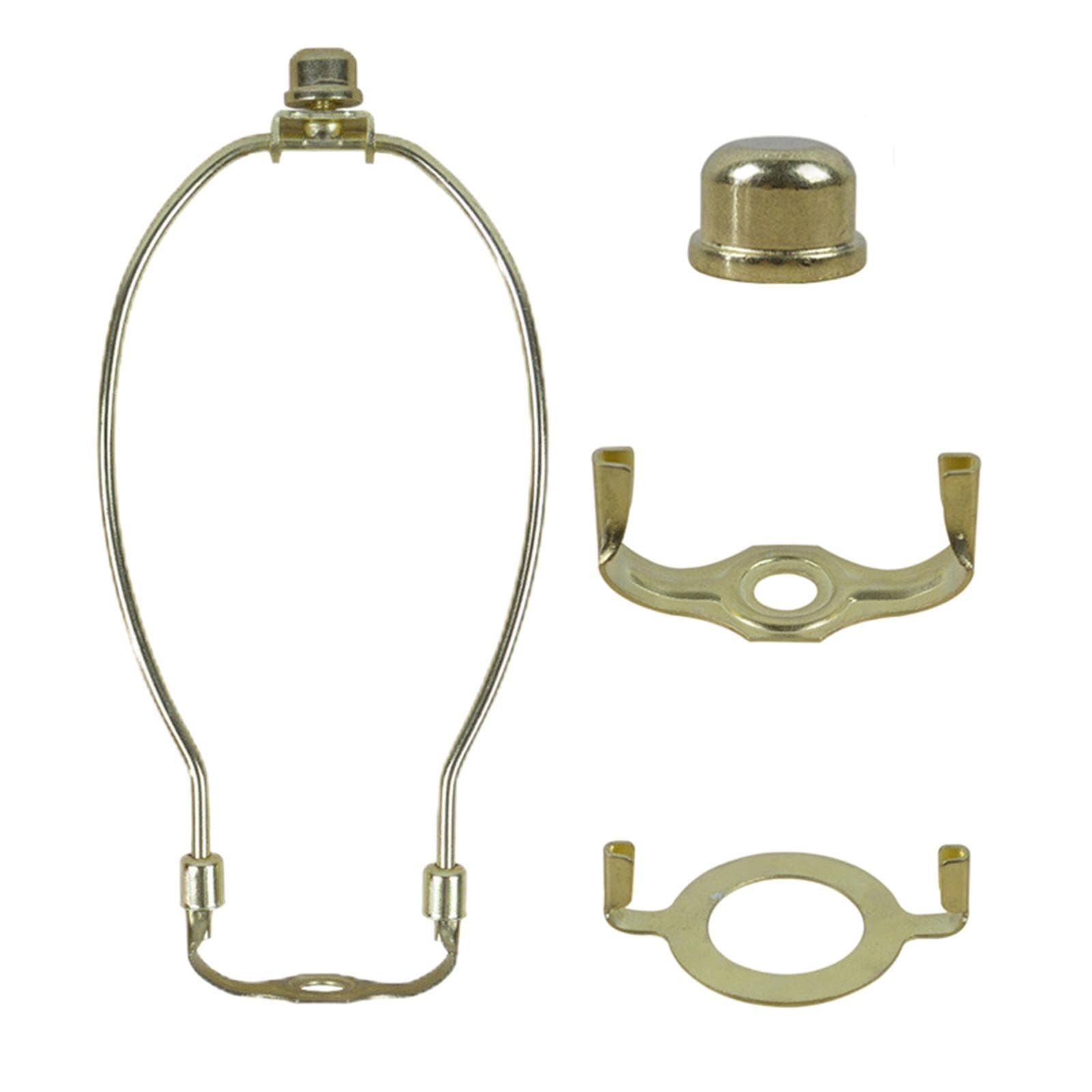 Detachable Lamp Harp with Finial for Table/Floor Light Golden 10.8x25.4 cm, 10 inch