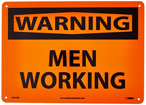 Panneau OSHA WARNING MEN WORKING en plastique rigide pour éviter les accidents de chantier