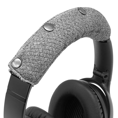 GEVO Replacement Headphone Headband Cover for Bose QC35,QC25,Beats Studio2/ 3,Skullcandy,JBL,Jlab Headphones,Headband Cushioning Pad Protects Repair Parts,Easy Installation,No Tools Required (Gray)