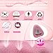 playWooWgo 4 Pack CPAP Full Face Mask Liners Compatible with F20 Full Face Mask Comfort Reusable Cushion Covers Absorbs Facial Oils and Moisture Improve The Comfort of Wearing The Mask (Pink, Medium)