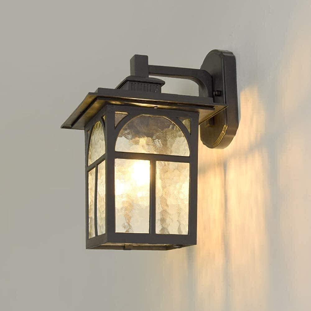 Lámpara de pared exterior country gate para iluminar la entrada de su casa de campo rústica
