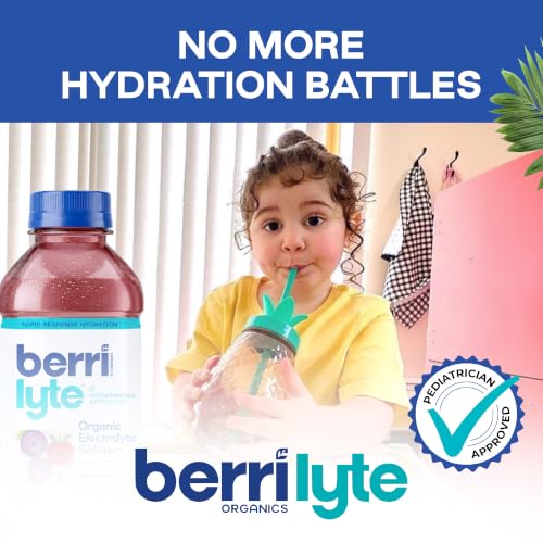 Image of Berri Lyte Organic Electrolyte Drink - Cherry Flavor - Plant-Based Hydration with Coconut Water, Natural Electrolytes, USDA Organic for Kids & Adults, 1 L, 4-Count