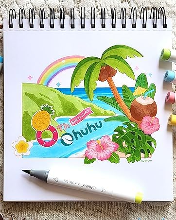 Image of Ohuhu Acrylic Paint Markers 36 Colors: Dual Tips (Fine & Dot) Paint Pens High Opacity Acrylic Markers Waterproof Lightfast for Rock Painting Easter Eggs Wood Glass Ceramic Canvas, Multicolor