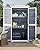 Gizoon Outdoor Storage Cabinet with 3 Shelves, Double Lockable Wooden Garden Shed with Waterproof Roof, Outside Vertical Tall Tool Shed for Yard Patio Lawn Deck-Grey