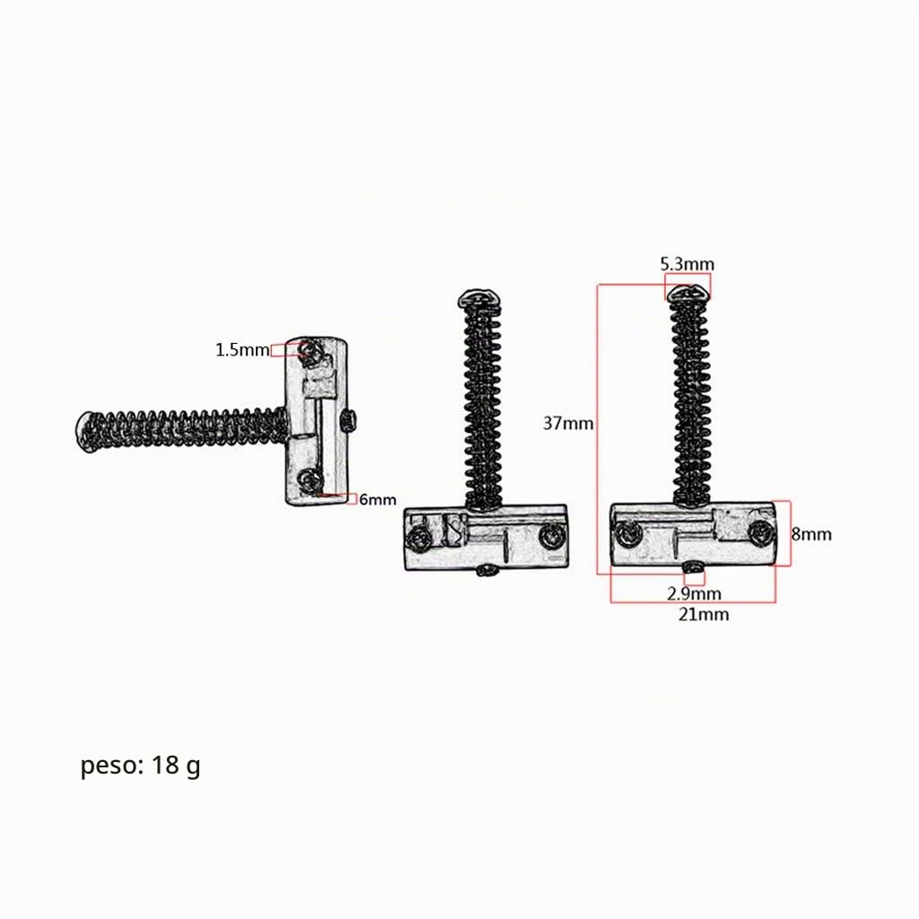 Alnicov Set di selle in ottone compensato per chitarra (3 pezzi) – 10,8 mm stile canna ponte sella per chitarra elettrica Telecaster Tele Style