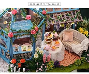 茶*ら様 My kitchen my garden　〜ハンドメイドミニチュア〜 Miniature Dollhouse Kit | ROSE GARDEN TEA HOUSE - CUTE ROOM