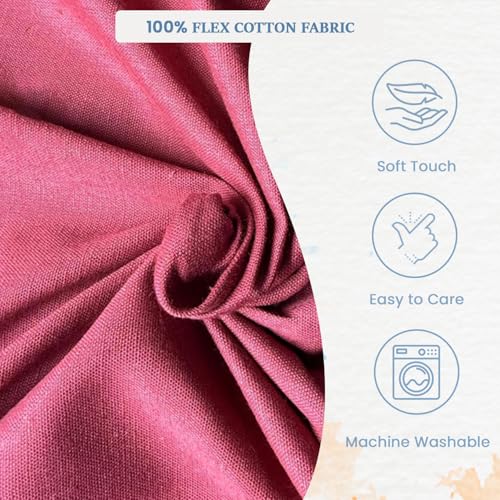 Image of Premium Cotton Flex Fabric for Sewing & Dressmaking | Soft, Breathable, Durable Material | Ideal for Kurtis, Shirts, Dresses, Home Decor & Crafts (Maroon, 2.5 Meters)