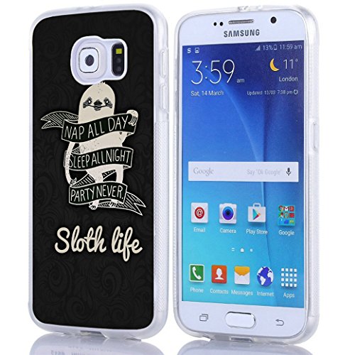 Samsung Galaxy S6 Case Funda para Samsung Galaxy S6, duración de perezoso