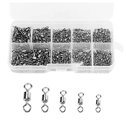 Vgbey 210 Unids Pesca Giratorio, Acero Inoxidable Giratorio Giratorio Cojinete Broche Giratorio Conector Pesca Terminal Tackle