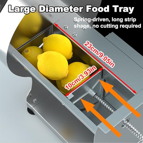 Affettaverdure elettrico e manuale con ventose sicure, robot da cucina in acciaio inox per cipolle, carote, cetrioli, prosciutto e patate