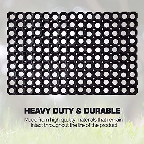 Milosc Rubber Ring Hollow Mat, Outdoor/Indoor Entrance Floor Safety Mat for Kids Playground & Garden, Anti-Fatigue, Non-Slip - Image 2