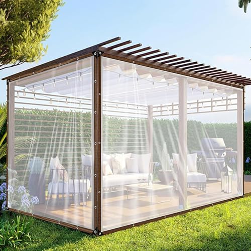 Lona impermeable exterior de 200x610 cm reforzada contra el polvo para protección en jardín 3