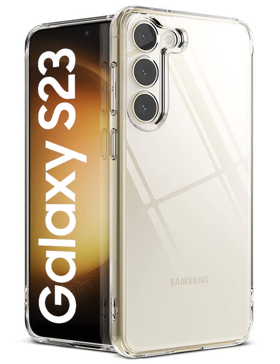 WOW IMAGINE Crystal Clear Transparent Back Case Cover for Samsung Galaxy S23 5G | Full Device & Camera Protection Shockproof TPU | Flexible Silicone Back Cover Case – Transparent (B0BTNZF76M) Amazon Price History, Amazon Price Tracker