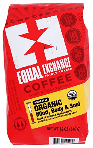 Café en grains Equal Exchange Mind Body Soul 355 ml éveillez votre esprit chaque matin